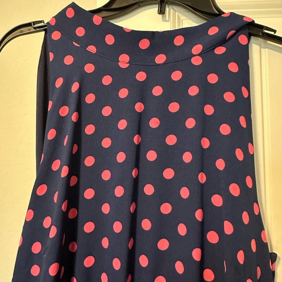 Sam Edelman Women’s Tiered Blue/Pink Halter Midi Party‎ Cocktail Dress Size 10 - Picture 7 of 14